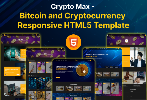 Crypto Max - Bitcoin and Cryptocurrency HTML5 Template